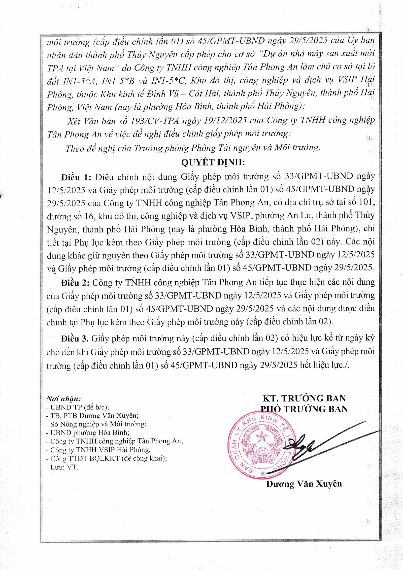 Giấy Phép Môi Trường 2026