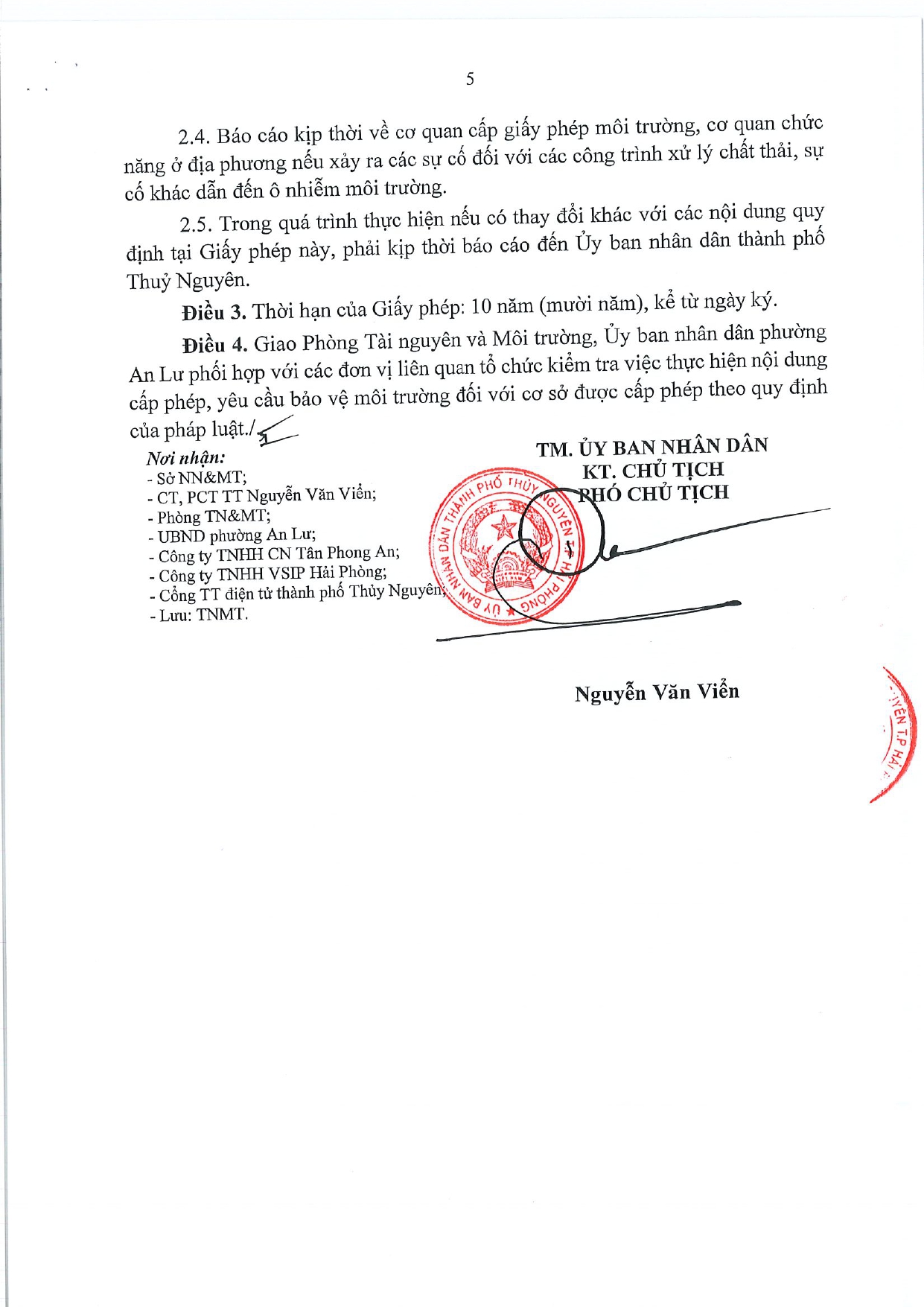 Giấy Phép Môi Trường